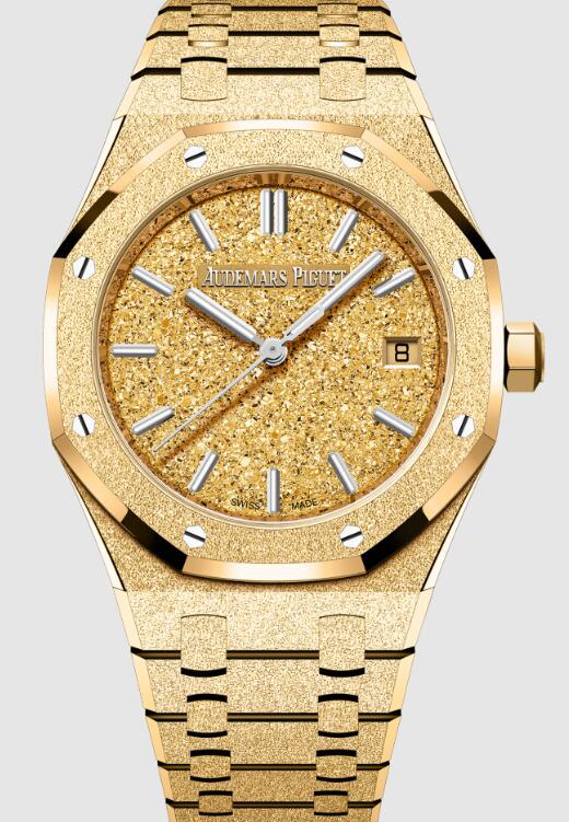 77450BA.GG.1361BA.01 Fake Audemars Piguet ROYAL OAK FROSTED GOLD SELFWINDING watch